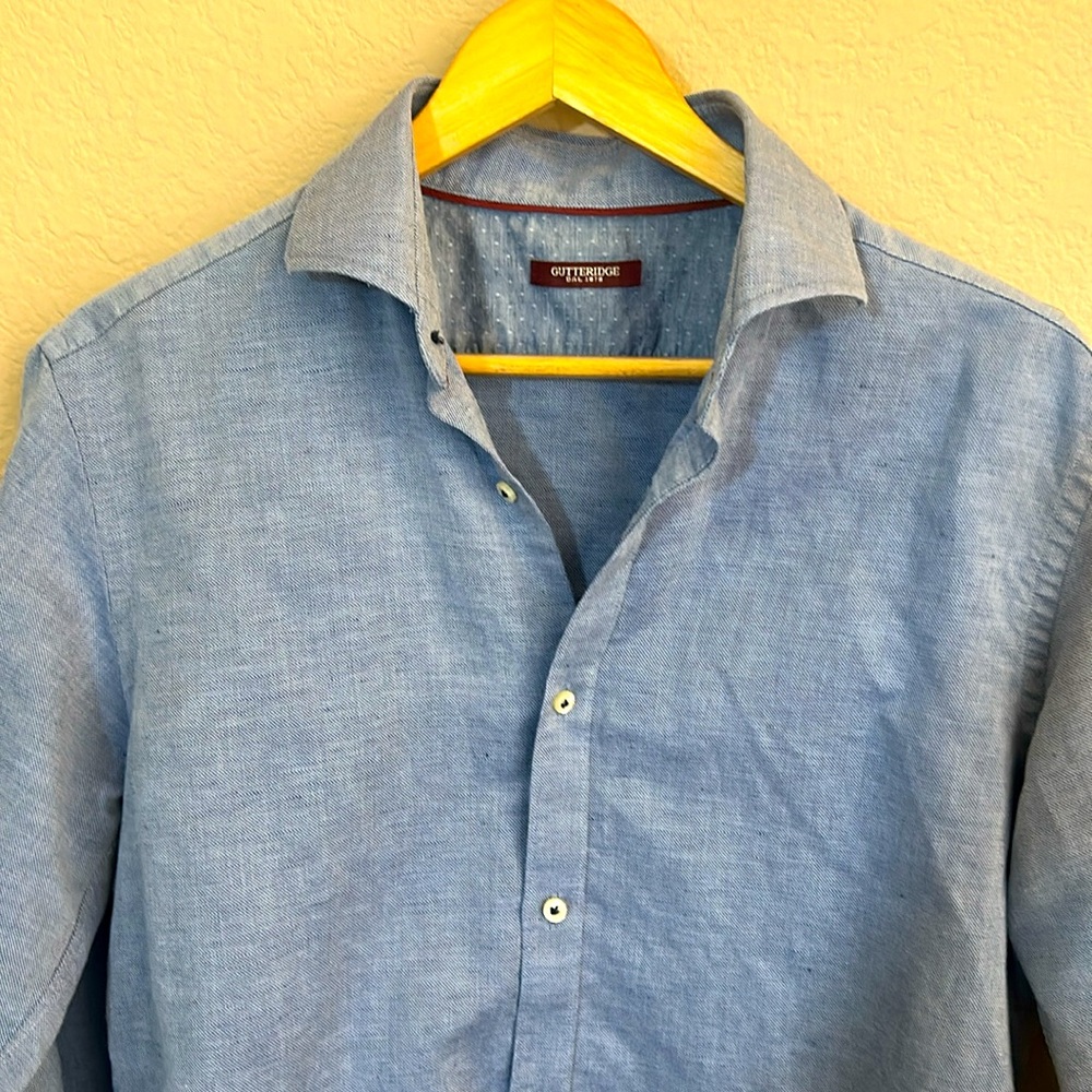 Gutteridge Linen Blend Button Down - image 2